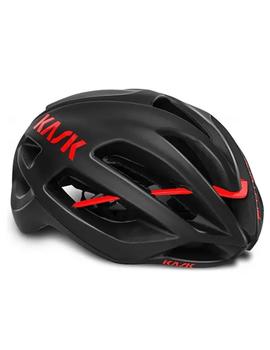 casco kask protone negro matte / rojo