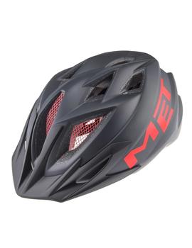 CASCO JUNIOR MET CRACKERJACK NEGRO/ROJO MATE TALLA