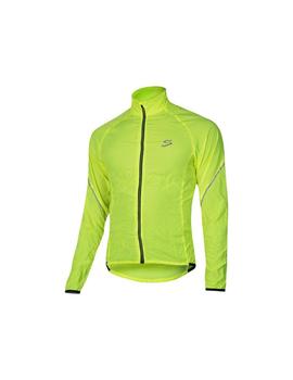 cortavientos top ten ligero unisex amarillo fluor