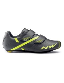 zapatillas ciclismo jet 2 antracita-amarillo fluor