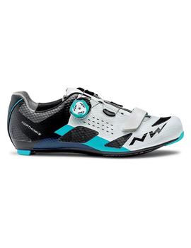 zapatilla nw storm carbon blanca y azul